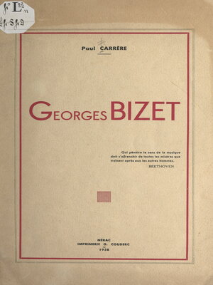 cover image of Georges Bizet